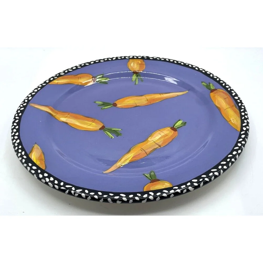 Droll Designs Carrot Decorative Dinner Plate 11.5